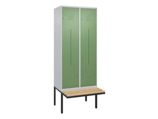Z-garderobekast,HxBxD 2120x800x815mm,4vak,vak B 400mm,cil.-slot - 1