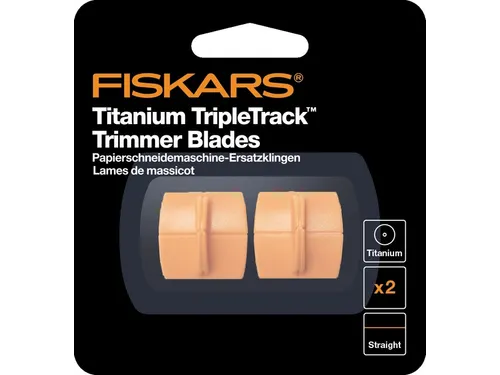 Reservemes Fiskars TripleTrack Titanium set à 2 stuks oranje