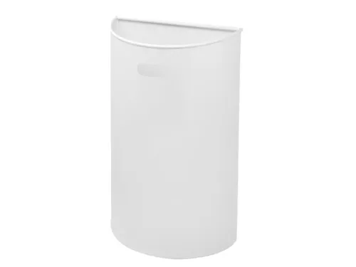 afvalbak,40l,HxBxD 647x395x195mm,wandmontage,romp staal wit