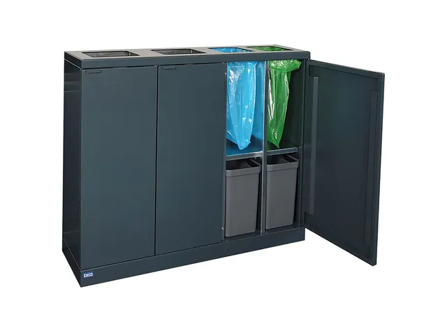 Bica 950 Afvalscheidingsunit 2x65 + 2x45 Liter Antraciet