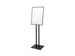 Verlicht Menustandaard LED Slide In A2 Zwart
