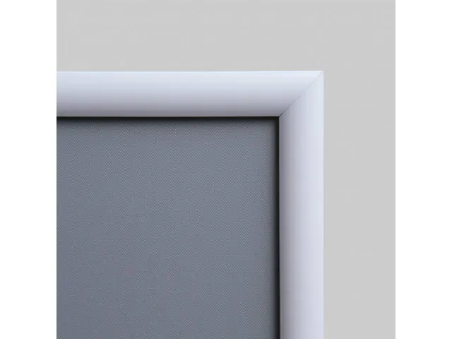 Cadre clipsable 50x70cm Coins biseautés Blanc
