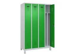 locker voor scheiding van kleding,HxBxD 1950x1200x500mm,4vak