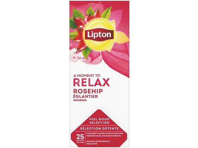 Thee Rozebottel Pak 25 Zakjes