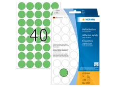 HERMA 2255 Multipurpose etiketten Rond 19mm Groen 1280 stuks