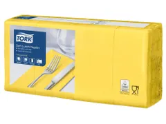 Tork 47780 Lunchservet 33x33cm 3-laags 1/4 vouw 10x150st Geel