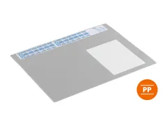 Durable Schrijfonderlegger 65x48cm kalender Grijs met PP afdekvel