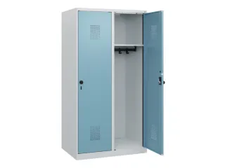 schoollocker,HxBxD 1530x800x500mm,2vak,vak B 400mm,draaigrendel - 1