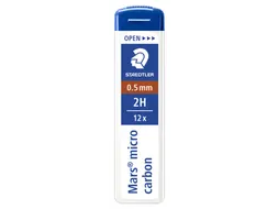 Potloodstift Staedtler Mars Carbon Micro 0.5mm 2H 12 stuks