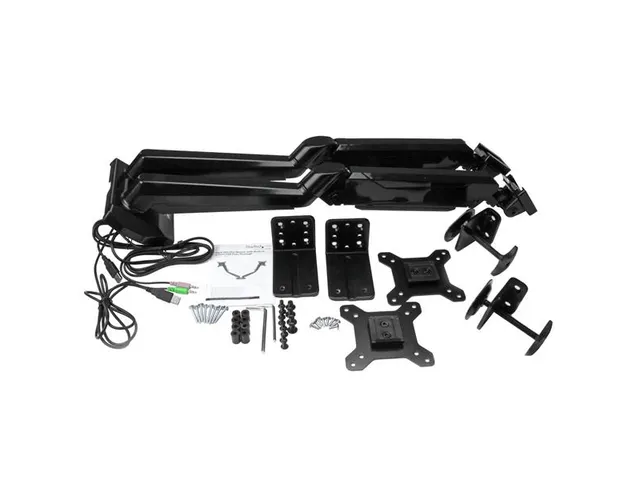 Bras 2 écrans avec ports USB 12-30 inch
