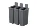 Vepa Bins SmartSort Recyclingstation 3 afvalbakken Grijs 3x70 liter