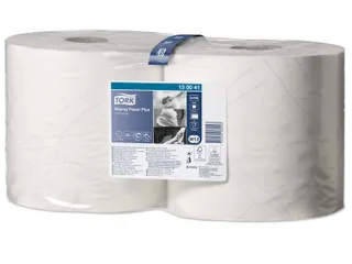Poetsrol Tork W1 130041 2-laags 23,5cmx255m 2 rollen wit - 5