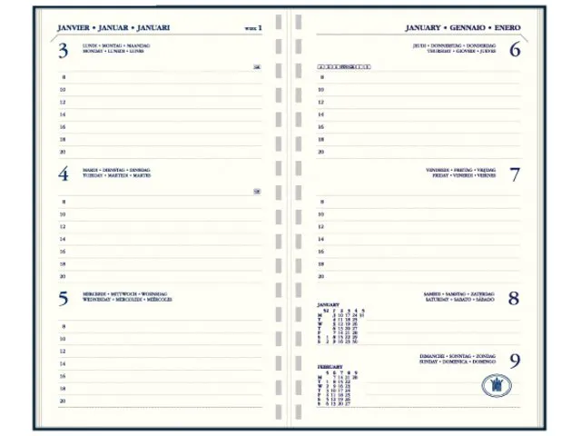 Agenda 2027 Ryam Memoplan 7 Suprema 7dagen/2pagina's ringplastic assor