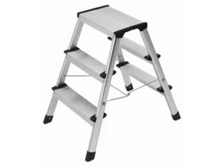 vouwtrapje bordes H 600mm 2x3treden HxBxD 600x445x640mm aluminium - 2