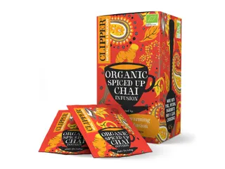 Thee Clipper spiced up chai bio 25 zakjes - 1