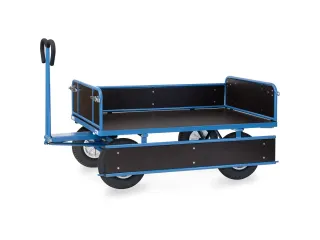 Handtrekwagen 6455P 750kg 1540x840mm hout polyurethaan wielen - 2
