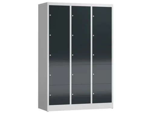 lockerkast,HxBxD 1800x1185x500mm,3x5vakken,vak B 395mm,cil.-slot
