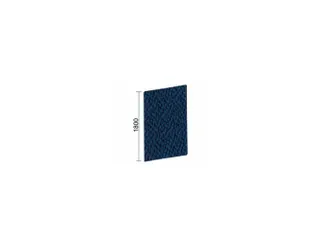 geluidabsorberende scheidingswand,HxBxD 1800x1000x41mm,wand stof,blauw - 1