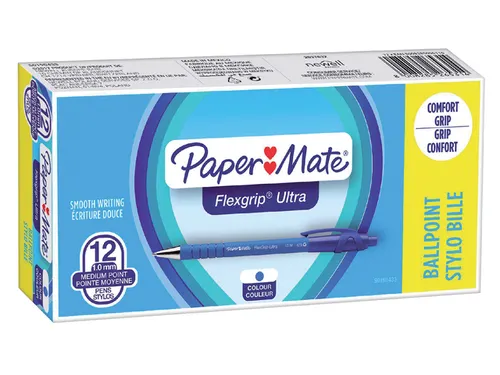 Balpen Paper Mate Flexgrip Ultra medium blauw