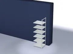 dossierstelling,aanbouwveld,HxBxD 2200x750x600mm,vaklast 90kg