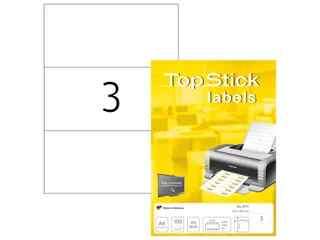 Etiketten universele labels A4 permanent 210x99mm Wit 300 stuks - 2