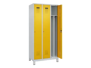 locker voor scheiding van kleding,HxBxD 1950x900x500mm,3vak - 1