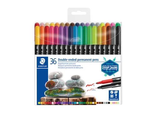 Permanent Viltstift Staedtler 3187 Design Journey dubbele punt assorti