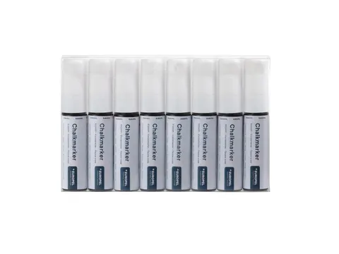 Krijtstift Europel 15mm wit etui 8 stuks