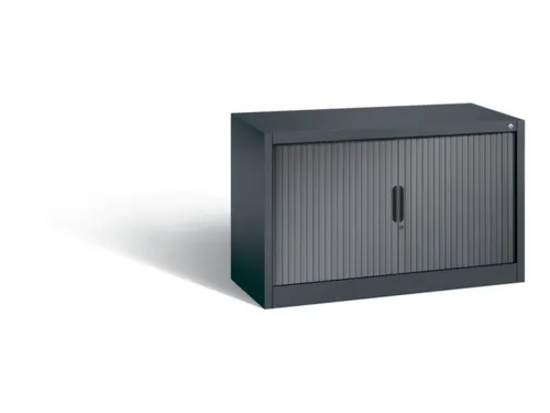 jaloeziedeurkast,HxBxD 695x1200x420mm,1xStalen bodem,rolluik RAL7021