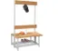 banc double,HxLxP 1600x1000x770mm,piètement RAL7035