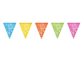 Vlaggenlijn Haza colorful 6m - 1