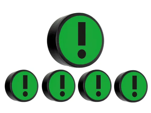 Impressiemagneet Attention 35mm Groen