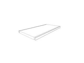 inlegbodem,v. scheidingswand,BxD 860x390mm,ingelegd,decor wit - 1