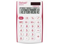 Calculator Rebell-SHC312RD-BX wit-rood pocket