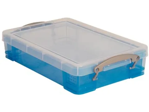 Opbergdoos 4 Liter Transparant Blauw Useful