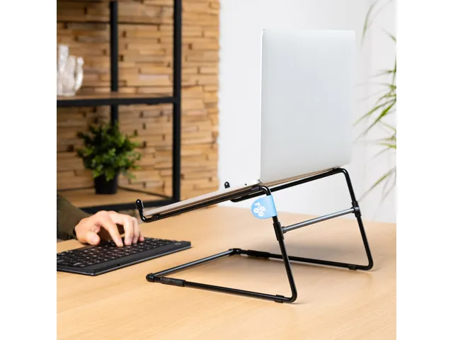 Laptopstandaard R-Go Steel Office voor 10-22 inch Zwart
