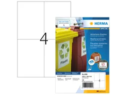 HERMA 4599 Weerbestendige Inkjet-etiketten A4 105x148mm wit 160 stuks