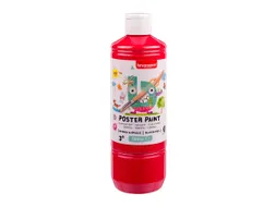 Plakkaatverf Bruynzeel primair rood fles à 500ml