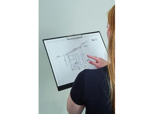 Klembord Maul A3 dwars PS zwart