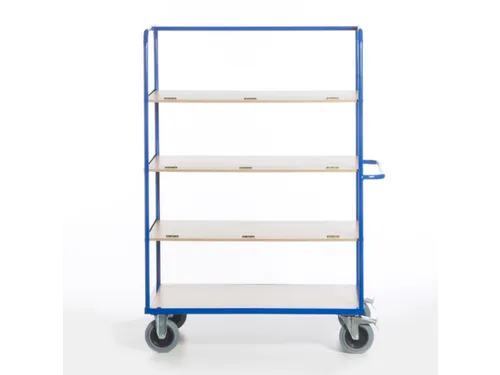 etagewagen,draagverm. 600kg,4etage(s),laadvl. LxB 1200x740mm,houtetage