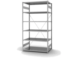 systeemstelling,grondveld,HxBxD 2500x1360x835mm,vakl. 190kg - 2