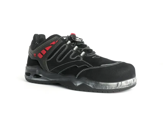 My Energy Black Flex S3 werkschoenen laag zwart/rood maat 38