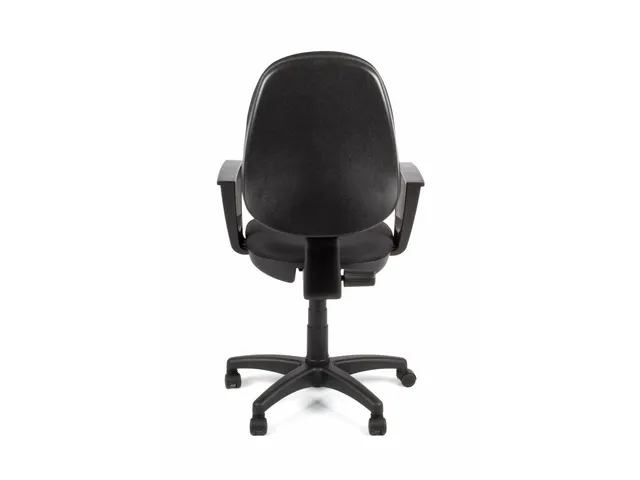 Bureaustoel EN1335 Linea Tiger 01 zwart/zwart met armleuning