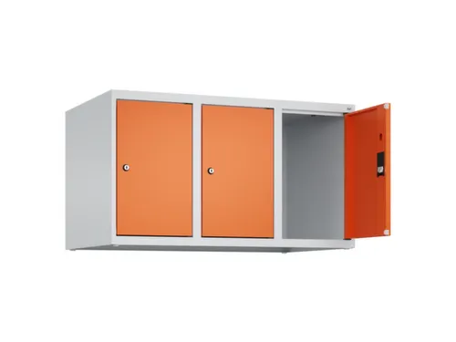 opzetkast,v. locker,3vak.,vak B 300mm,HxBxD 500x900x500mm,vleugeldeur