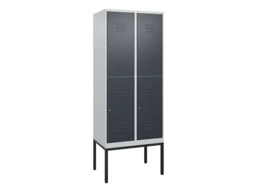 dubbeldekse locker,HxBxD 2120x800x500mm,2x2vak.,vak B 400mm