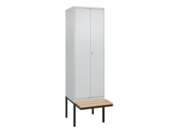 locker voor scheiding van kleding,HxBxD 2120x600x815mm,2vak
