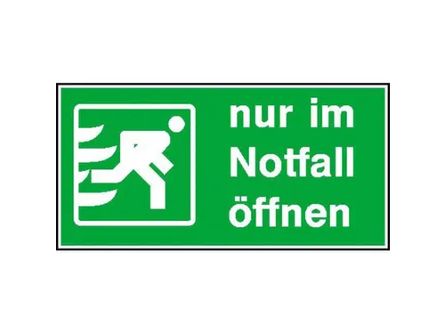 Vluchtroute-combinatiebord,alleen in noodgevallen openen,PVC