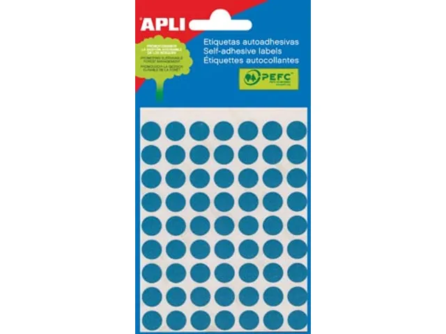 Apli Ronde Etiketten Ø10mm Blauw