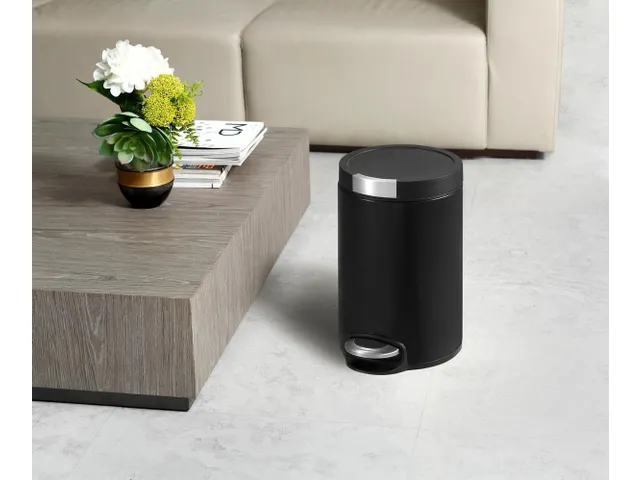 Pedaalemmer Artistic Step Bin 12 Liter Mat Zwart