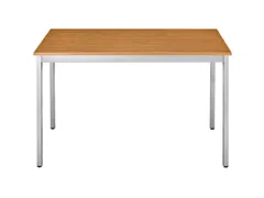 Tafel Vierkant 140x80 Cm Rechthoekig Frame Aluminium Blad Kersenhout